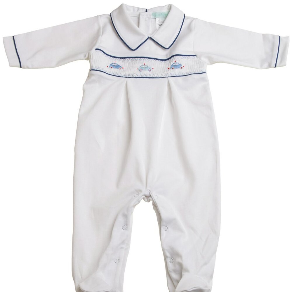 Schweitzer Smocked Pima Cotton Jumpsuit